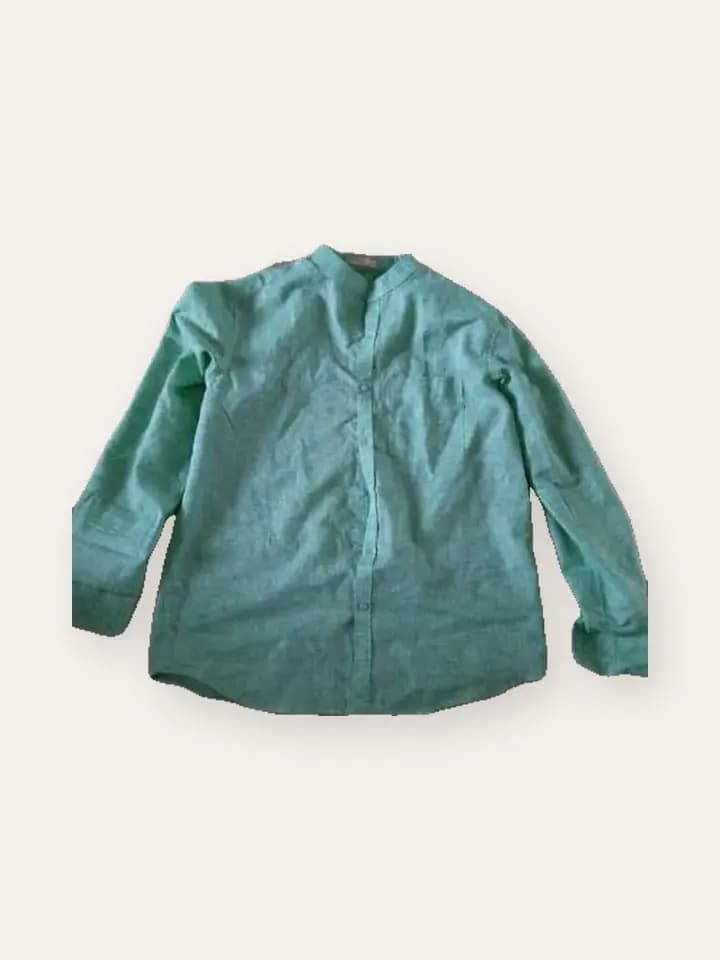 Aqua Button-Down Shirt