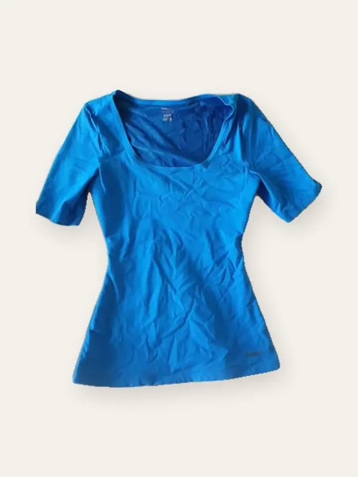 Azure Sweetheart-Neck Top