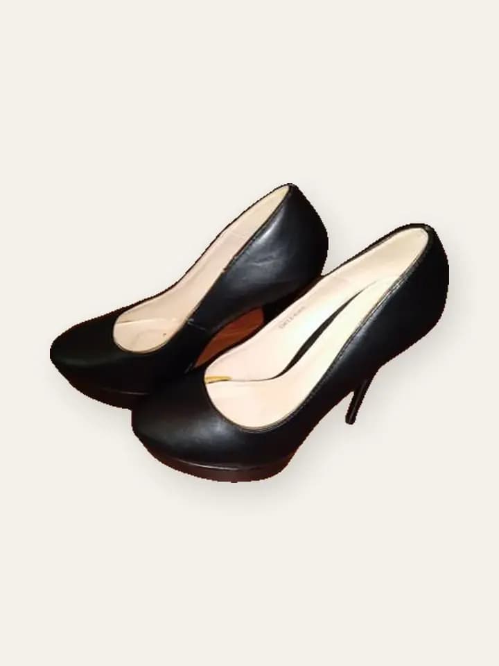 Black Patent Stiletto Pumps