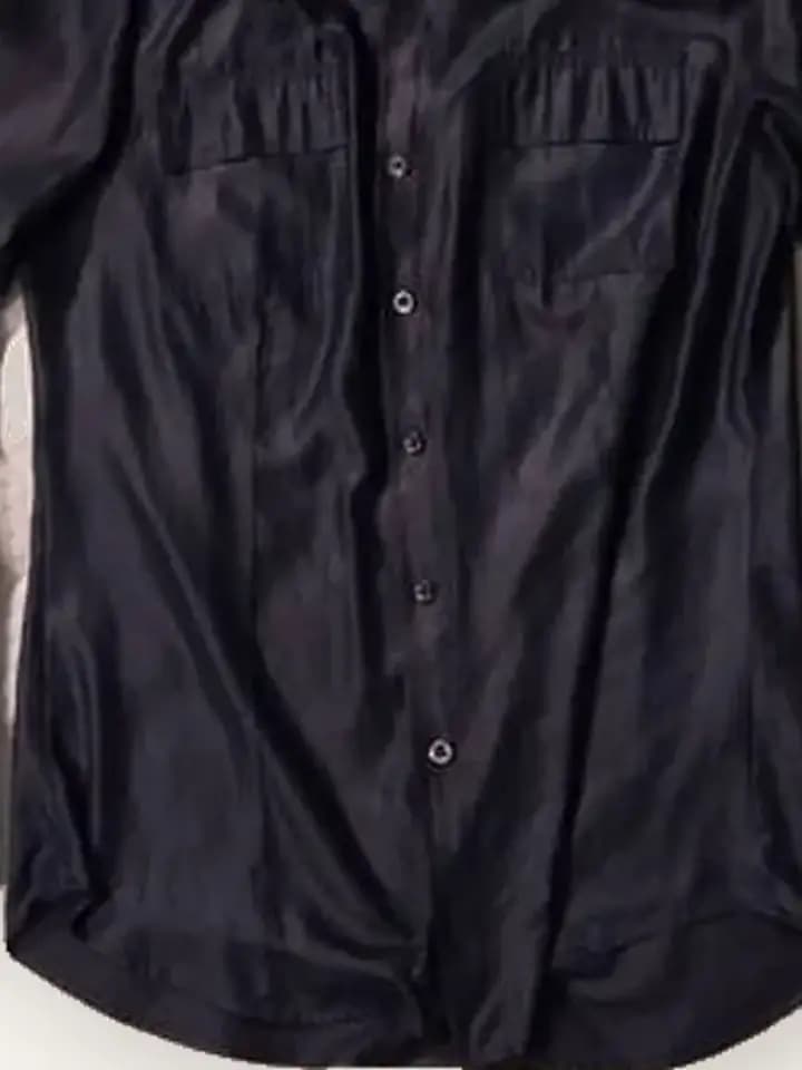 Black Satin Shirt, photo 2