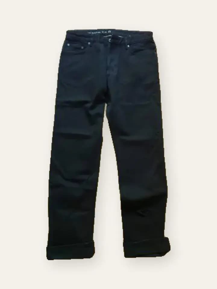 Black Straight-Fit Jeans