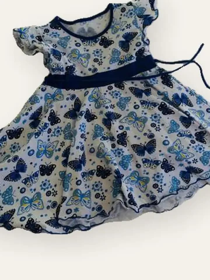 Blue Floral Party Frock, photo 2
