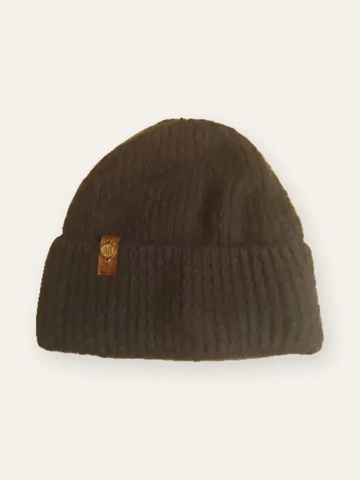 Chocolate Brown Cuffed Beanie