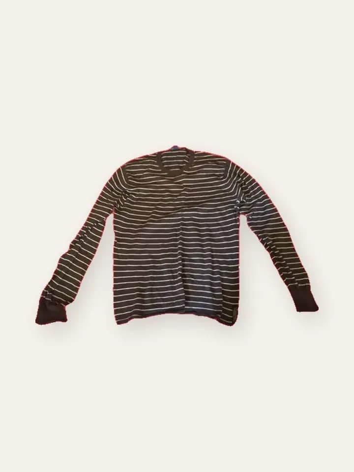 Chocolate Stripe Knit Pullover