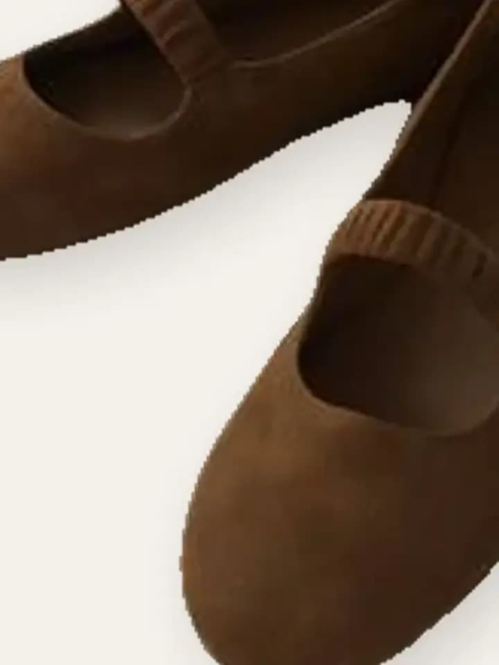 Coffee Suede Mary Janes, photo 2