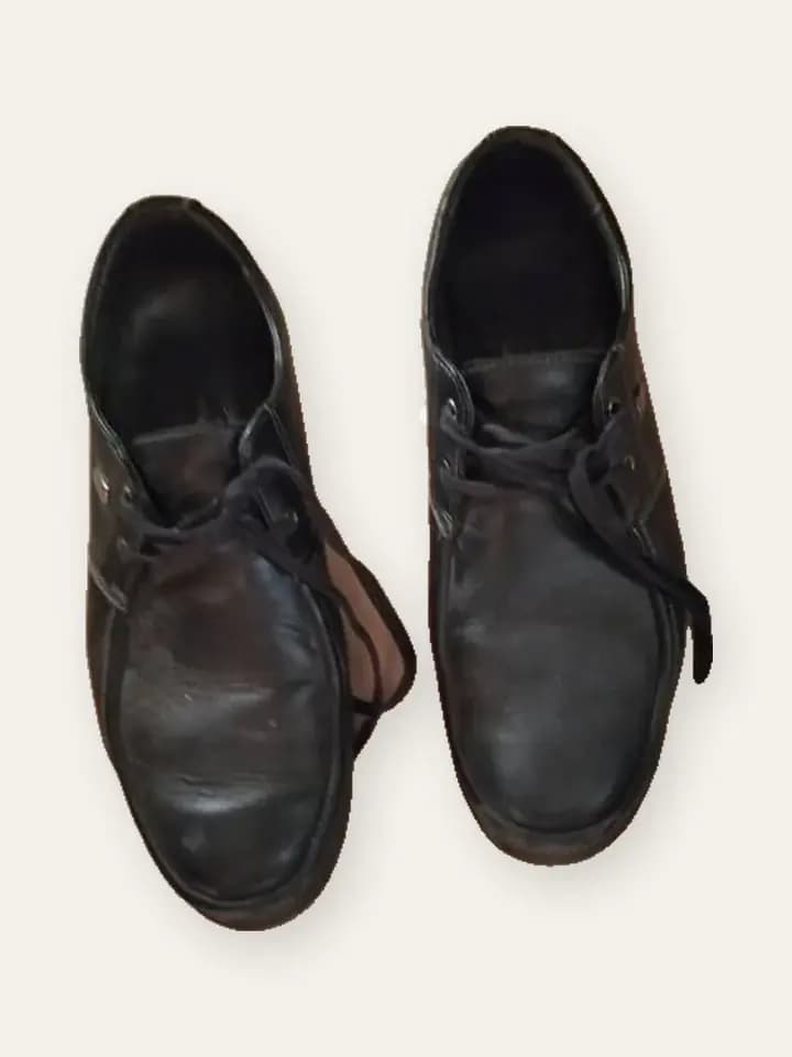 Dark Brown Leather Derby Shoes
