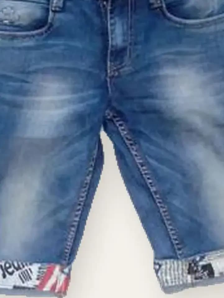 Distressed Denim Kids Shorts, photo 2