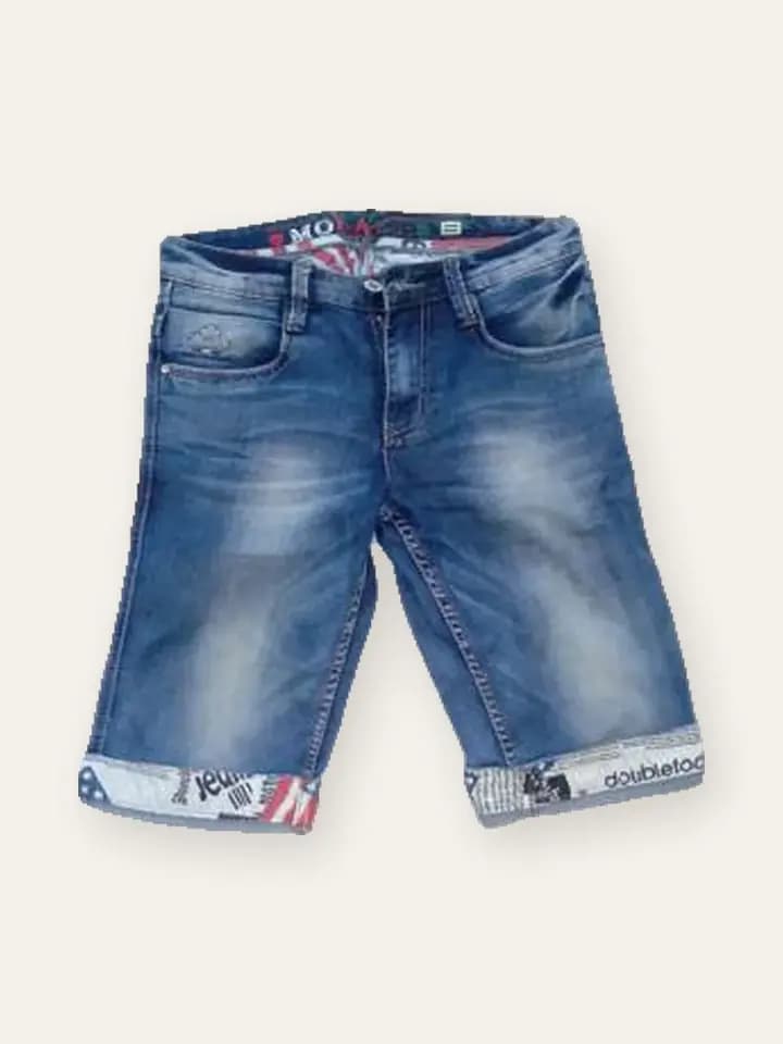 Distressed Denim Kids Shorts