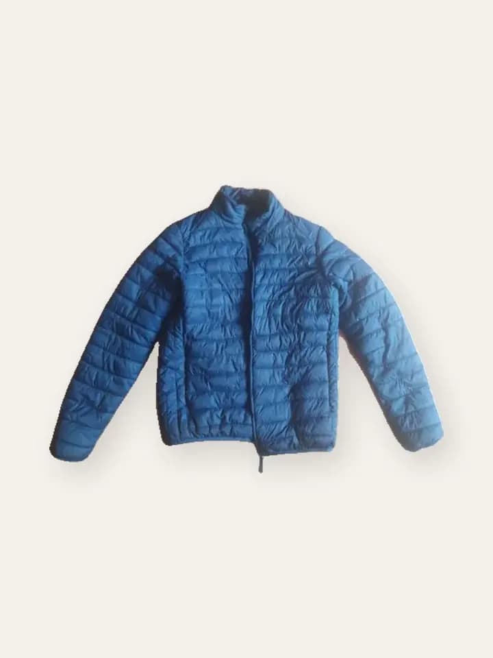 Electric Blue Packable Puffer