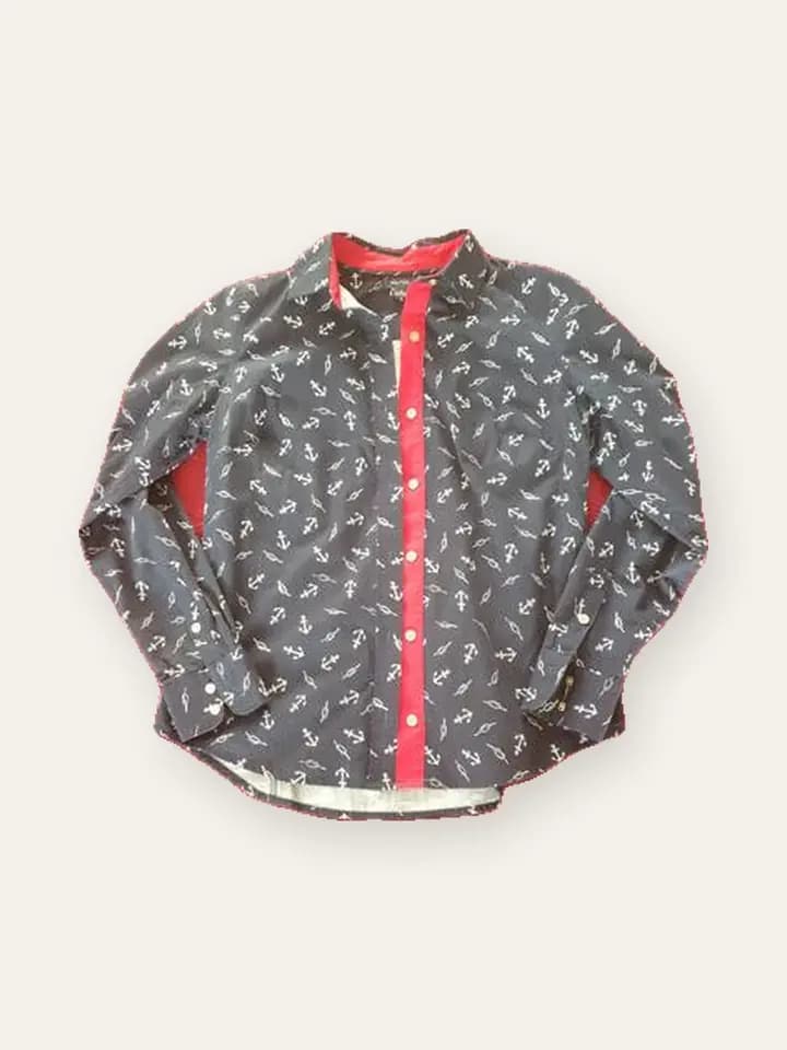 Feather Print Grey Shirt