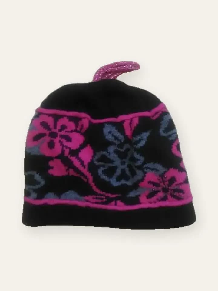 Floral Jacquard Beanie