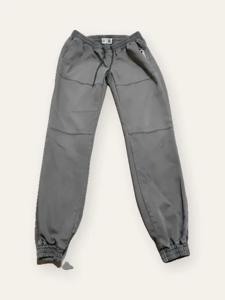 Grey Cuffed Cargo Joggers