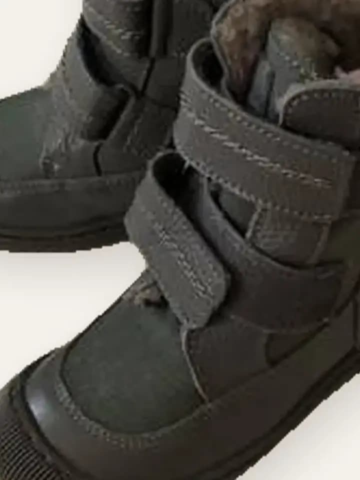 Grey Velcro High-Top Boots, photo 2