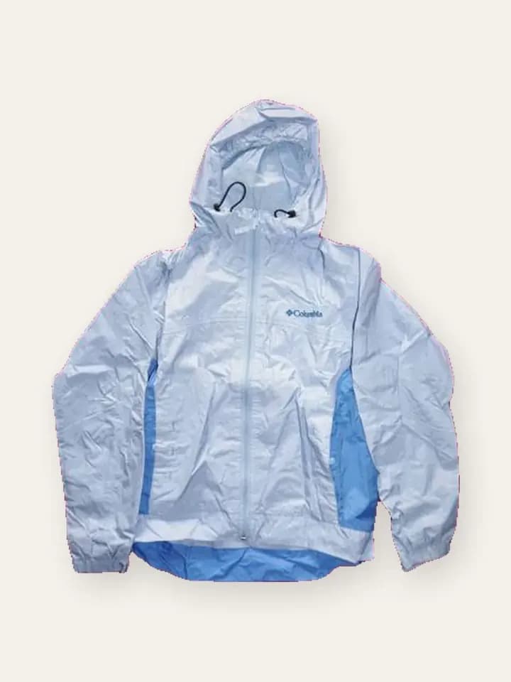 Ice Blue Hooded Windcheater