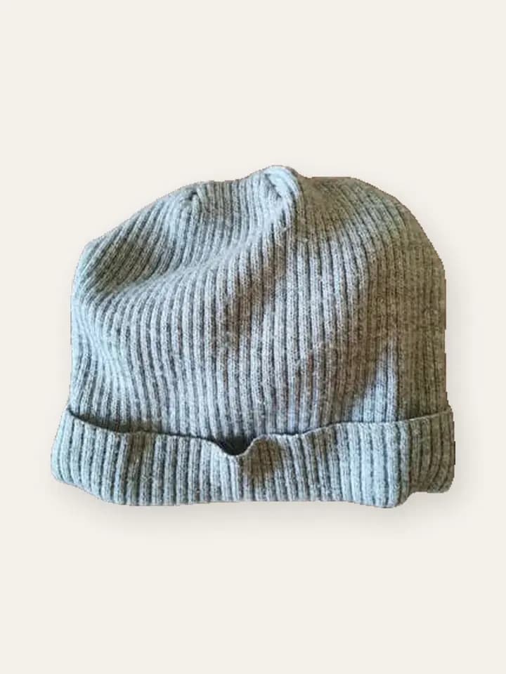 Ice Blue Slouch Beanie