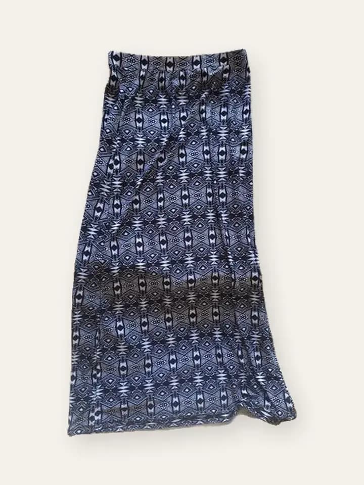 Ikat Print Maxi Skirt