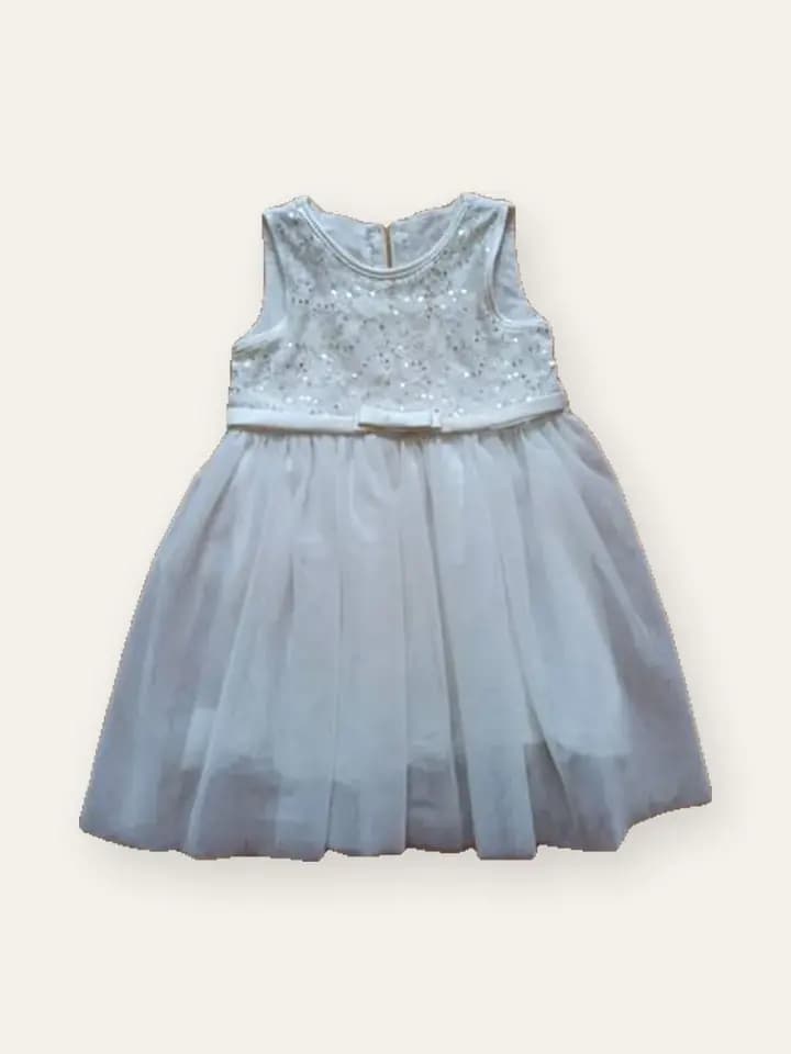 Ivory Tulle Party Frock