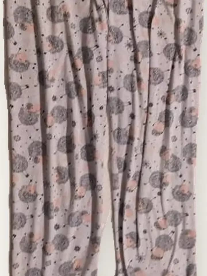 Mauve Floral Lounge Pants, photo 2
