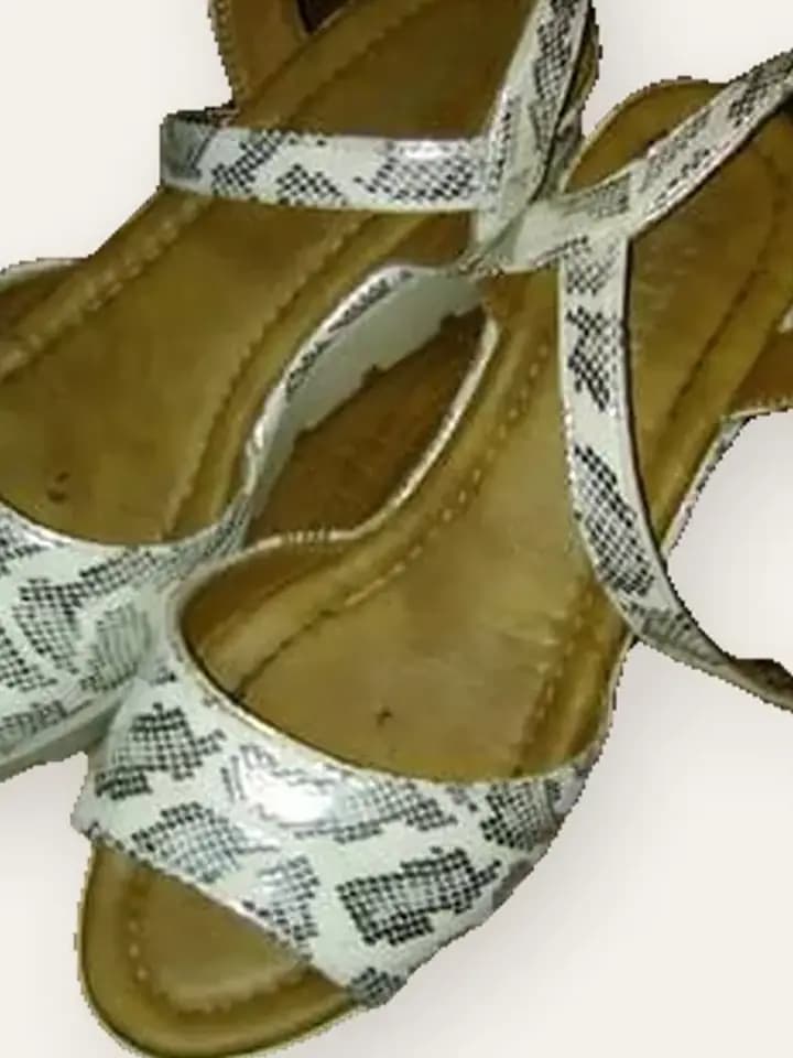 Metallic Ankle-Strap Sandals, photo 2