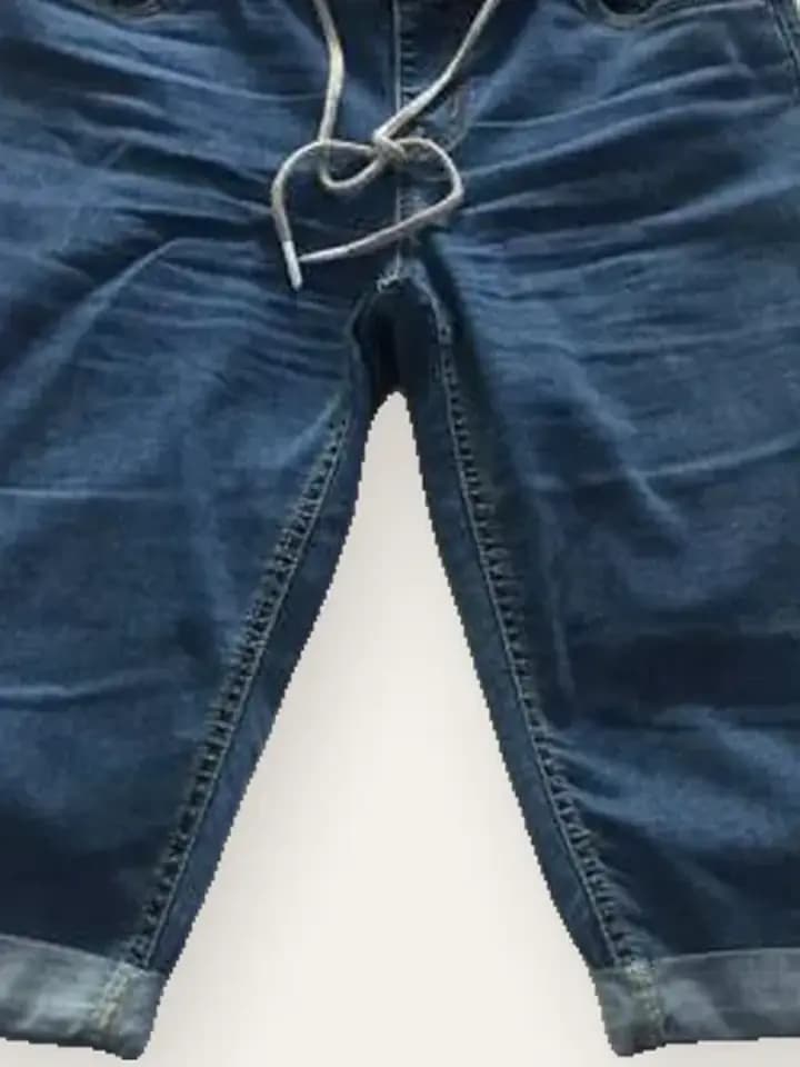 Mid-Blue Denim Bermudas, photo 2