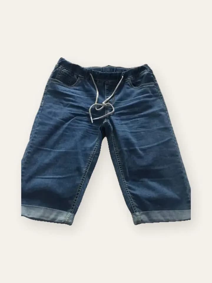 Mid-Blue Denim Bermudas