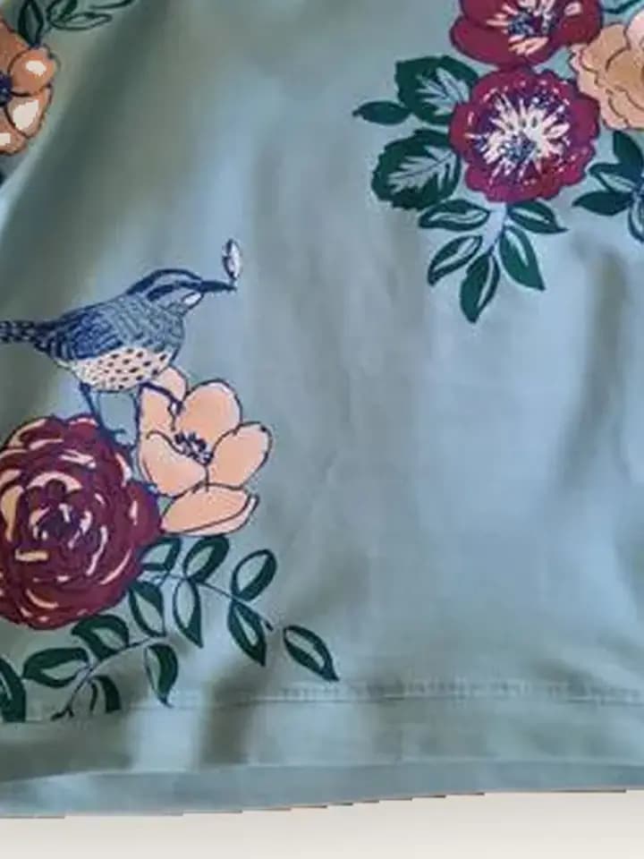 Mint Floral Embroidered Sweatshirt, photo 2