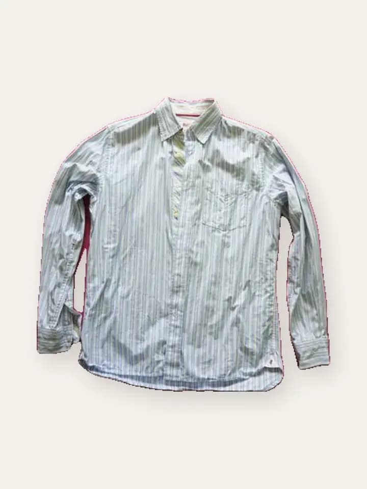 Mint Stripe Cotton Shirt