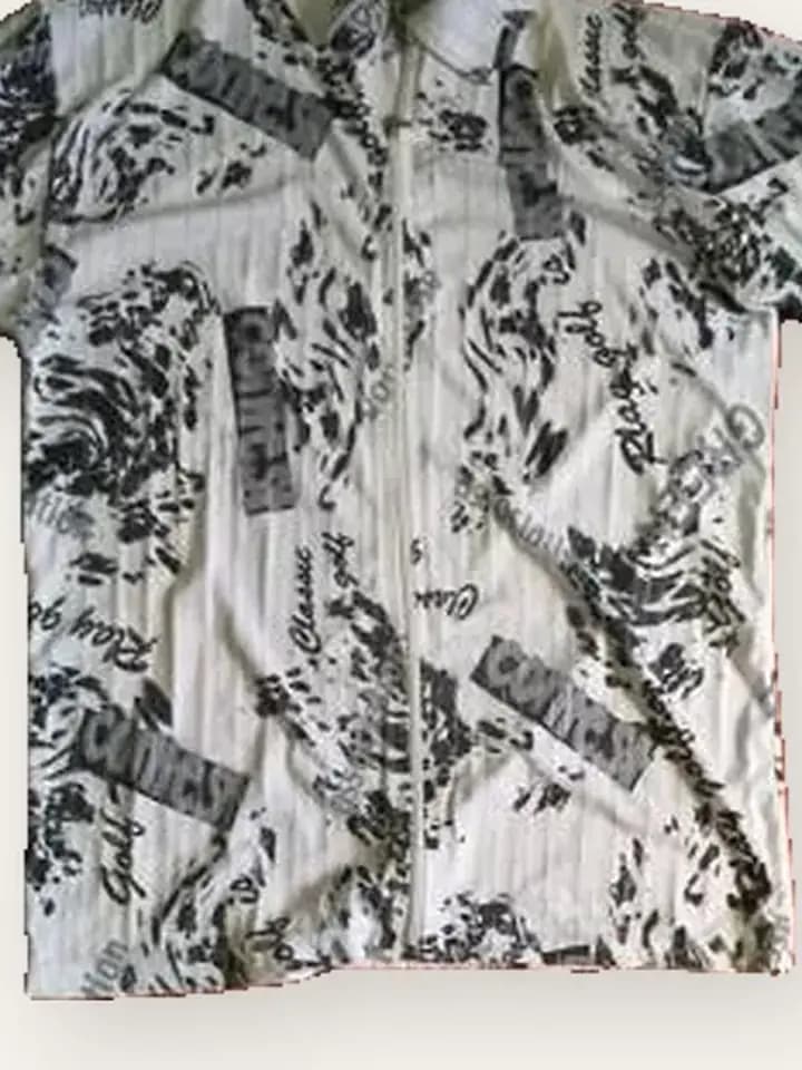 Monochrome Tropical Resort Shirt, photo 2