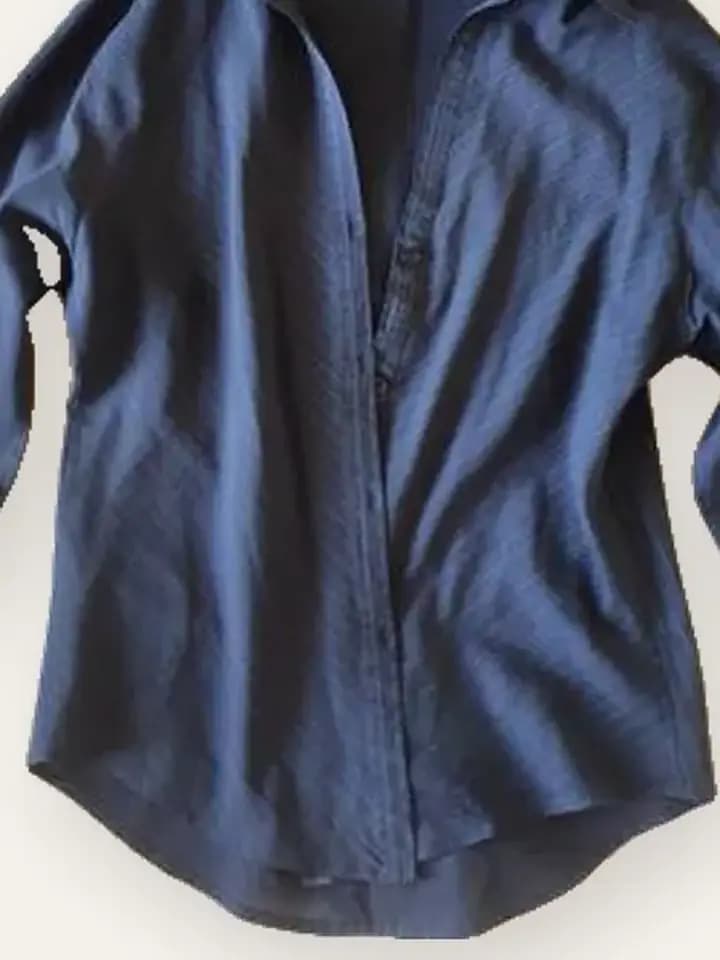 Navy Crepe Blouse, photo 2