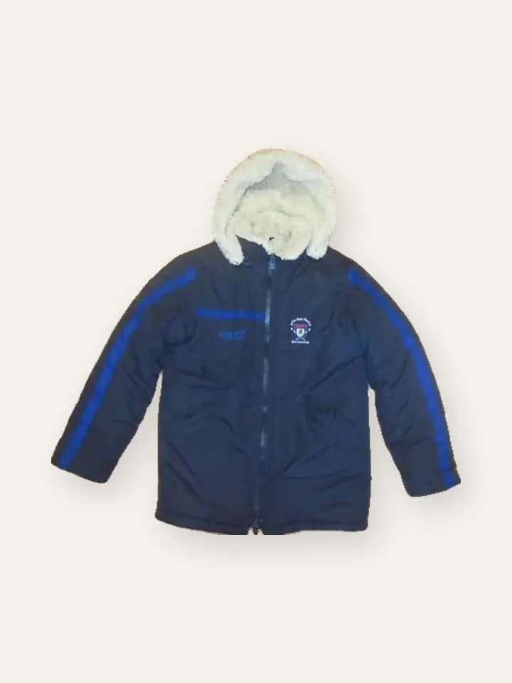 Navy Fur-Hood Parka