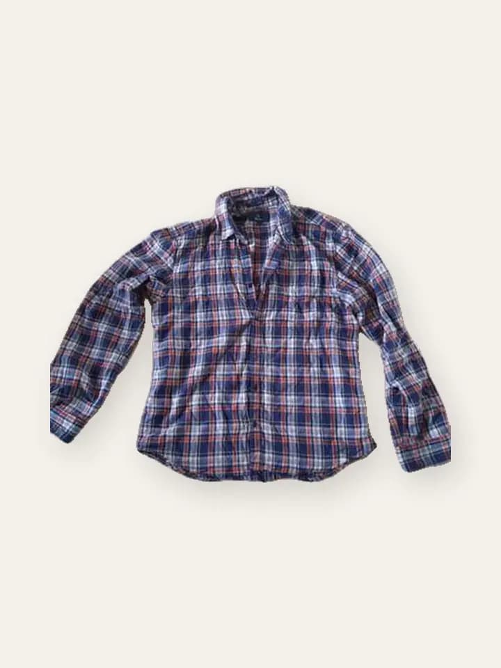 Navy Tartan Check Shirt