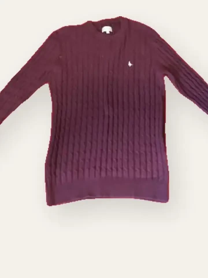 Plum Ribbed Knit Top, photo 2