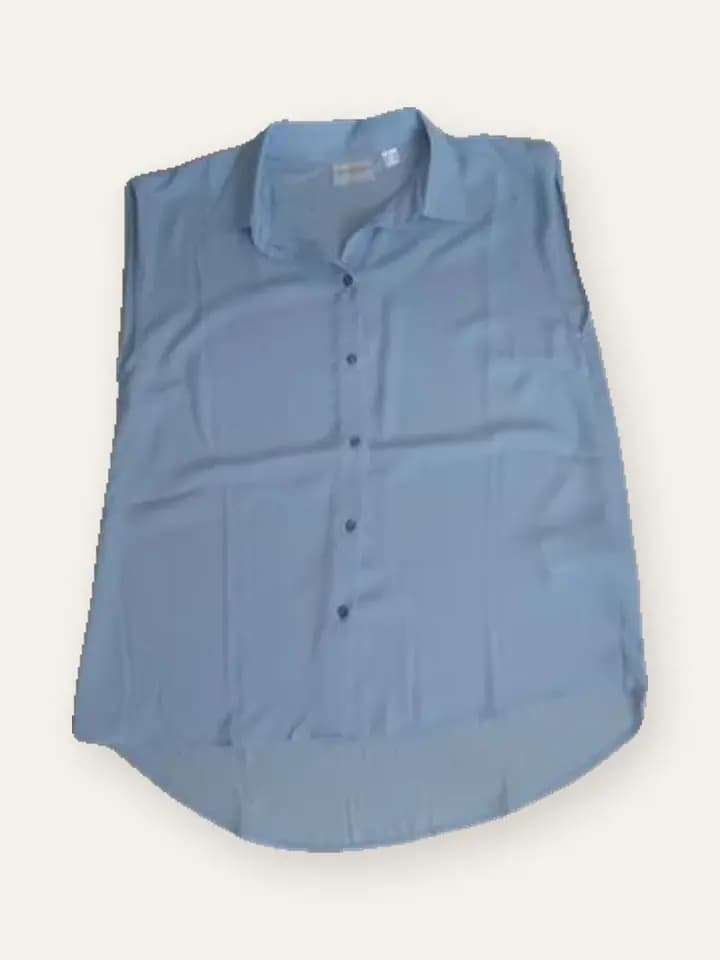 Powder Blue Sleeveless Tunic