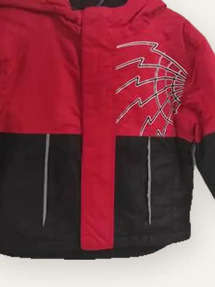 Red and Black Colourblock Jacket, photo 2