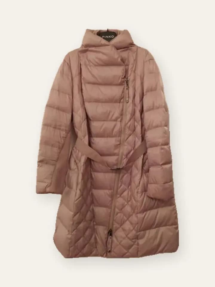 Rose Belted Puffer Coat