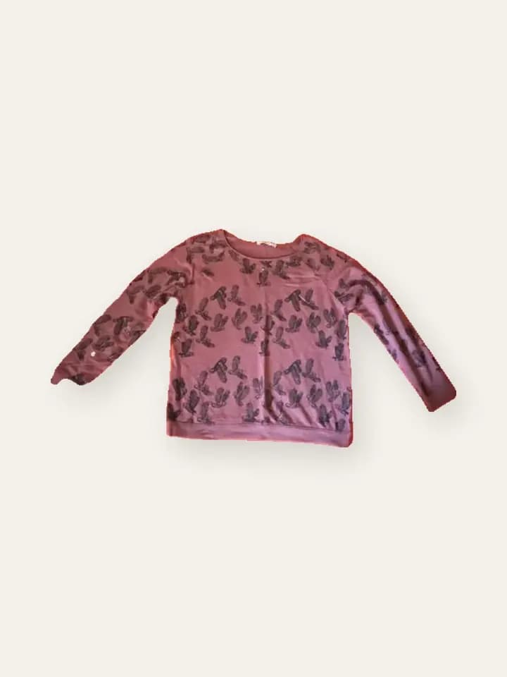 Rose Printed Cardigan