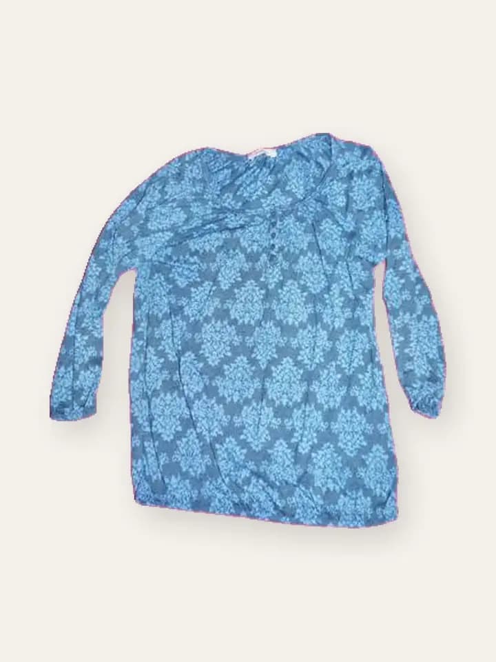 Sky Damask Print Tunic