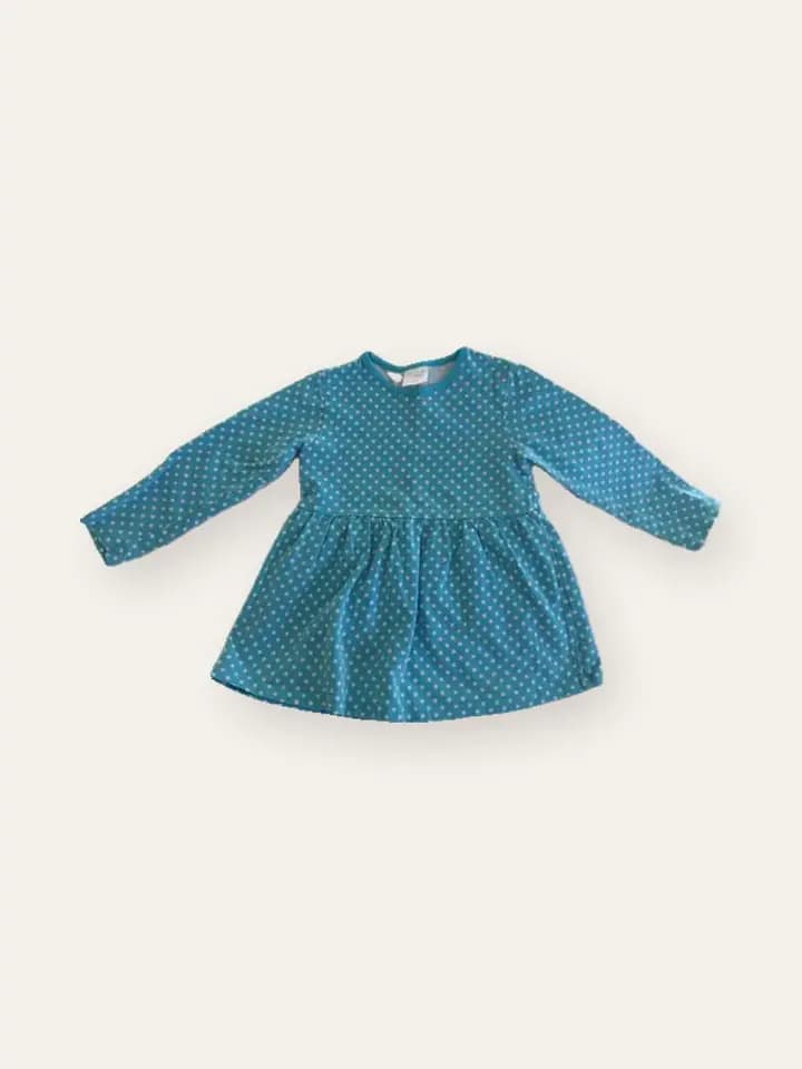 Teal Dot Peplum Top