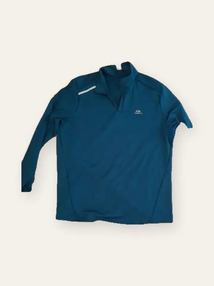 Teal Quarter-Zip Training Top