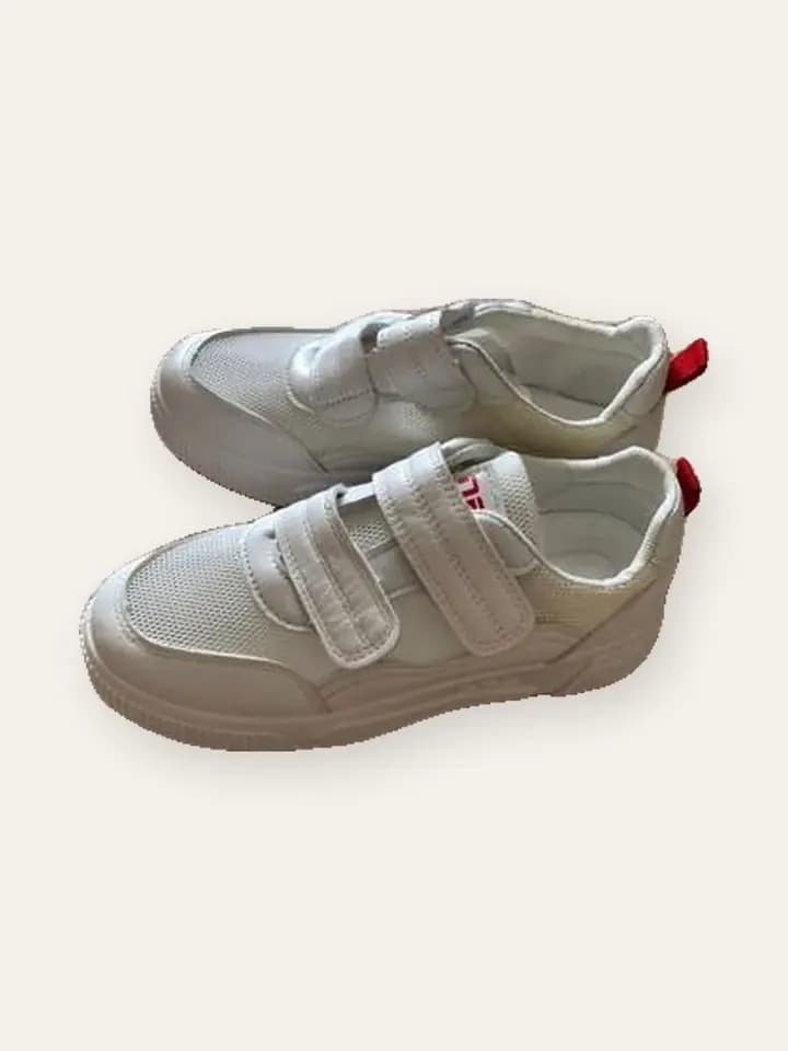 White Velcro Sneakers