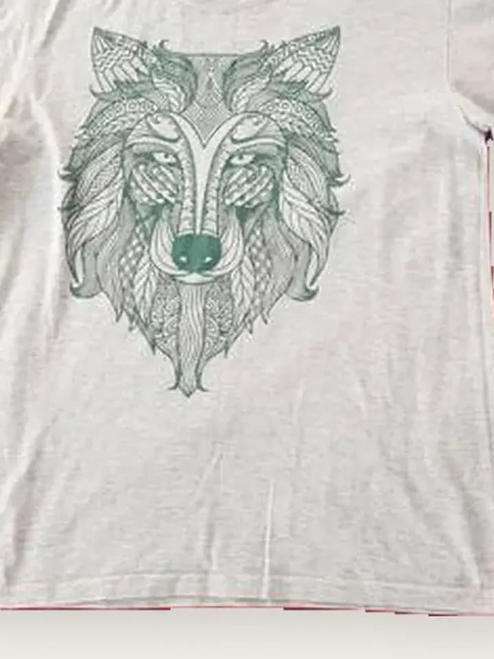 Wolf Line-Art Graphic Tee, photo 2